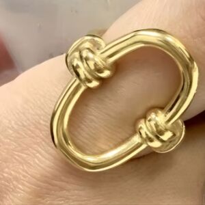 Elegant Gold-Tone Women's Ring